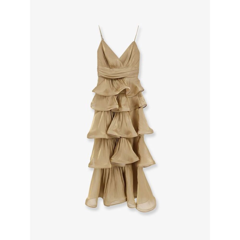 Actualee Women Flounced Long Dress